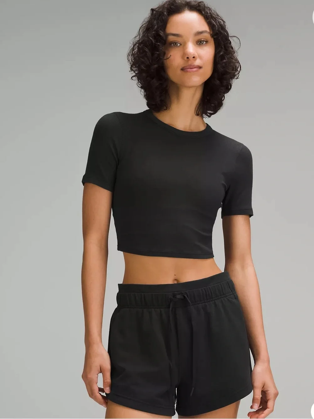 Lululemon hold tight ribbed  short sleeve shirt size 0 NWT